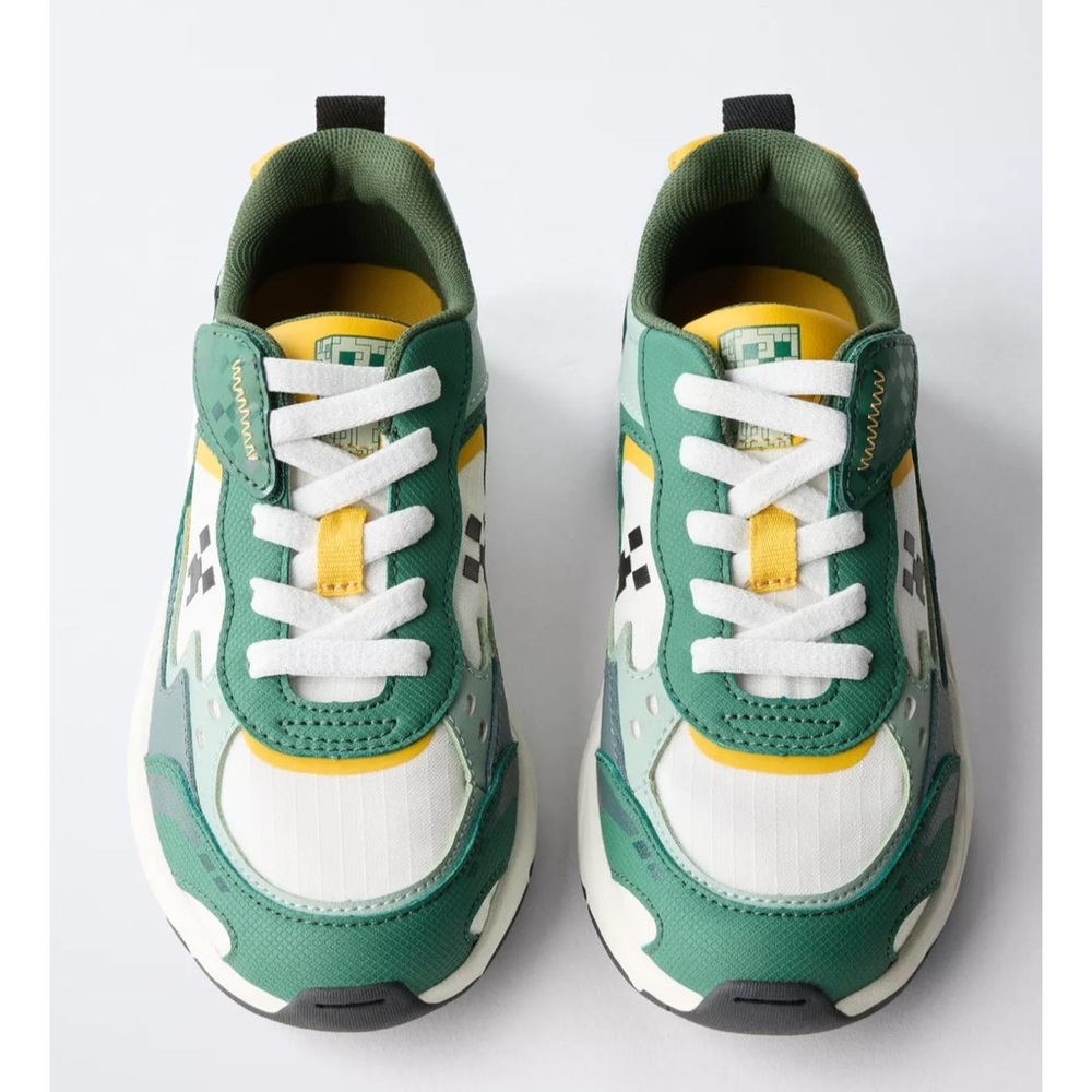 Craft Kids Sneakers in Green and Yellow